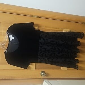 Black velvet cocktail/holiday party dress size 12